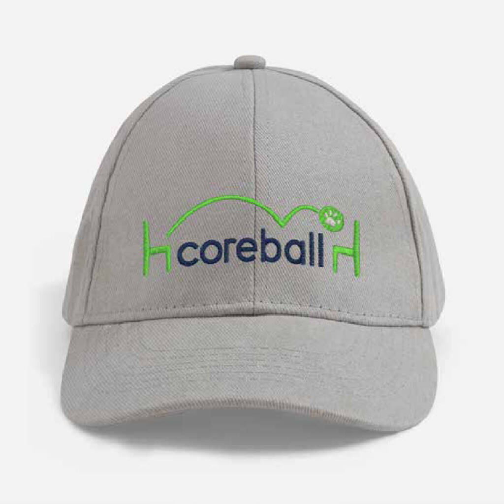 VistaPrint® Gray Cap with Embroidered Coreball™ Logo