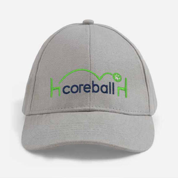 VistaPrint® Gray Cap with Embroidered Coreball™ Logo
