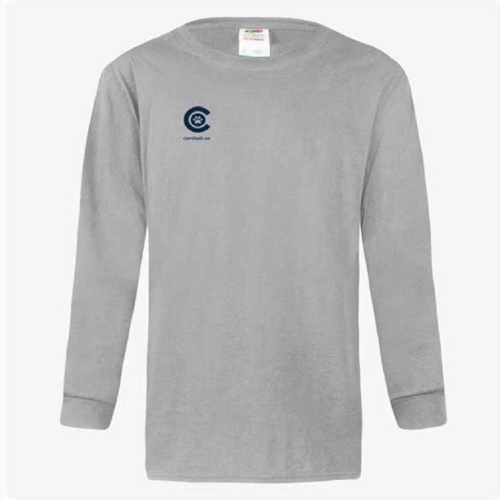 Fruit of the Loom® Long Sleeve Men's T-shirt with Right Chest Coreball™ Icon