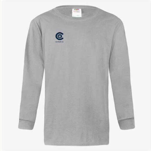 Fruit of the Loom® Long Sleeve Men's T-shirt with Right Chest Coreball™ Icon
