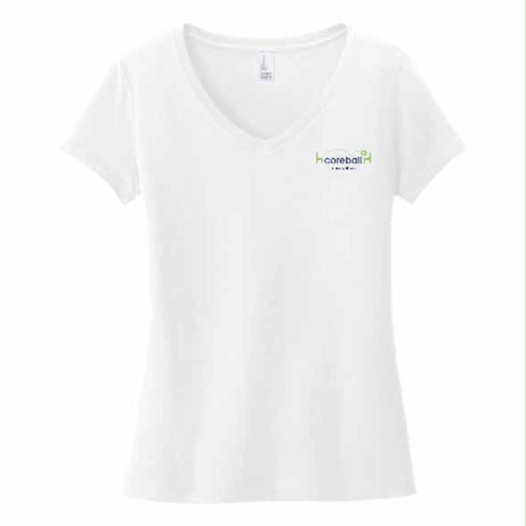 District® Women’s Very Important Tee® V-Neck with Left Chest Coreball™ Logo