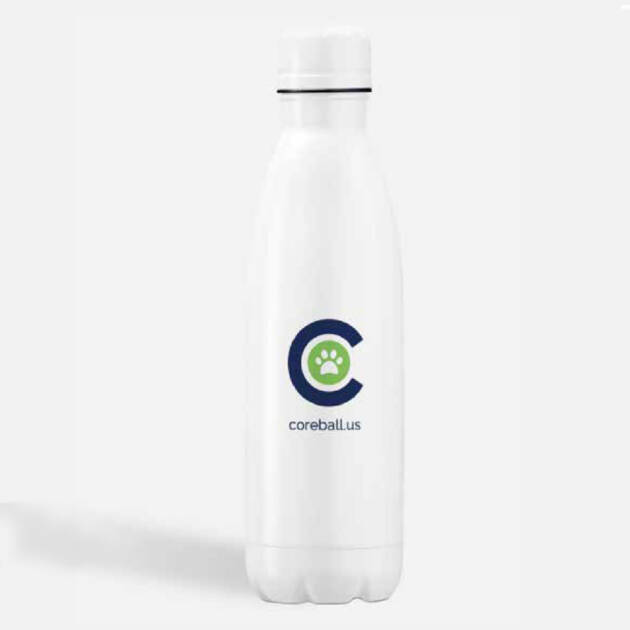 Copper Vacuum Insulated Bottle – 17 oz. with front & back Coreball™ Icon